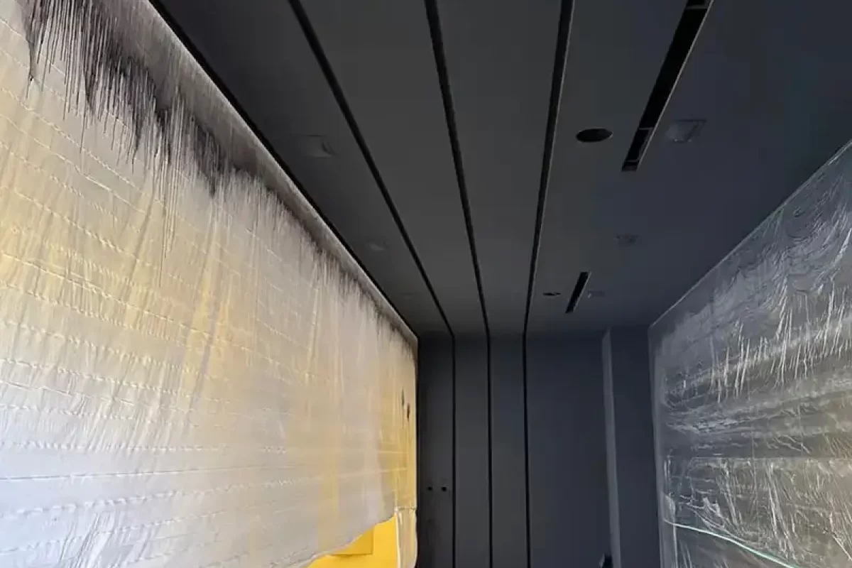 永逸油漆工程行-高雄油漆推薦-高雄油漆工程-台南油漆工程_portfolio_健身房 矽酸鈣板粉刷 天花板跳色噴漆_01